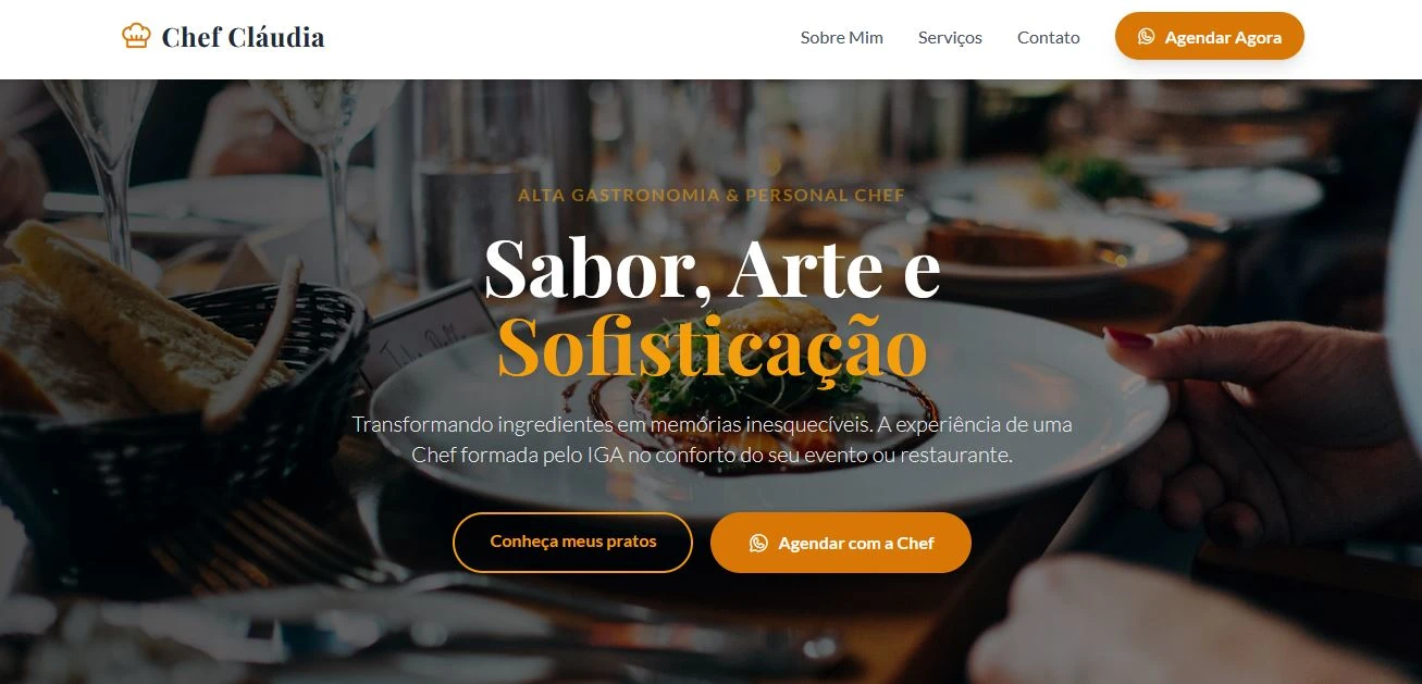 Website Chef Cláudia